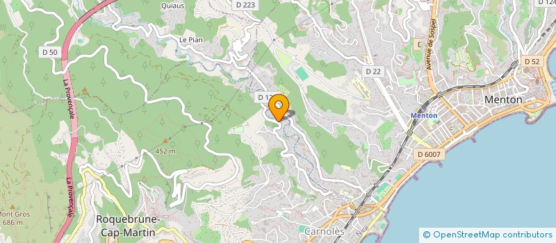localisation de l'entreprise MADAME JESSY MALVAULT à ROQUEBRUNE-CAP-MARTIN