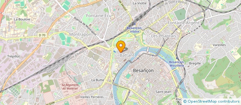 localisation de l'entreprise MADAME JESSY PENICAUD  BESANCON