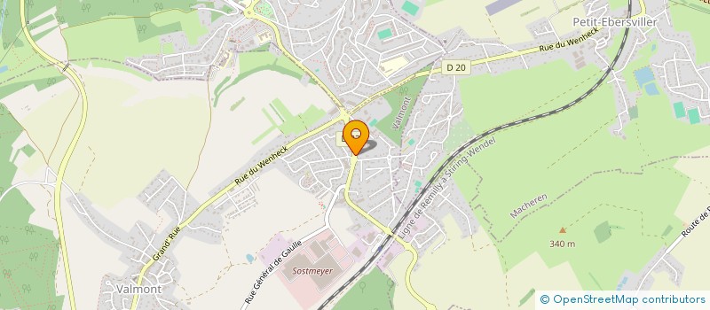 localisation de l'entreprise MADAME JESSY REKAR  VALMONT