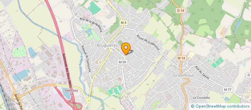 localisation de l'entreprise MADAME JESSYCA FAVRE  BRUGUIERES