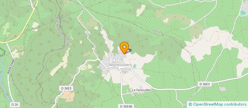 localisation de l'entreprise MADAME JESSYCA SAMANIEGO  MONTOULIERS