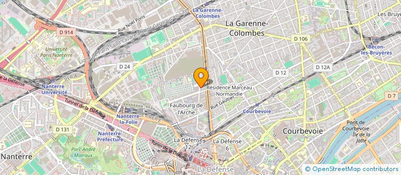 localisation de l'entreprise MADAME JESSYKA LERAY à COURBEVOIE