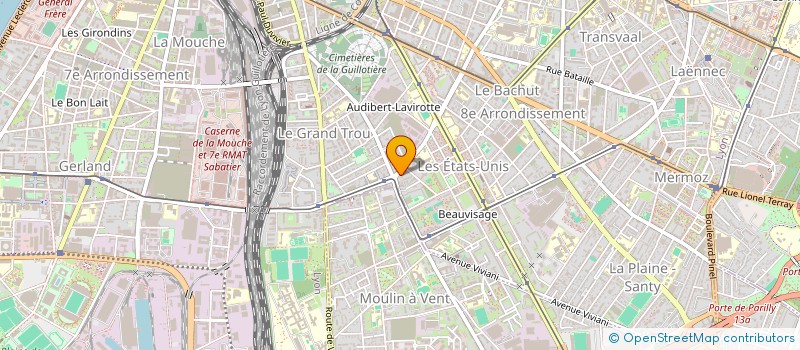 localisation de l'entreprise MADAME JESUALD KOMBOUANGA  LYON