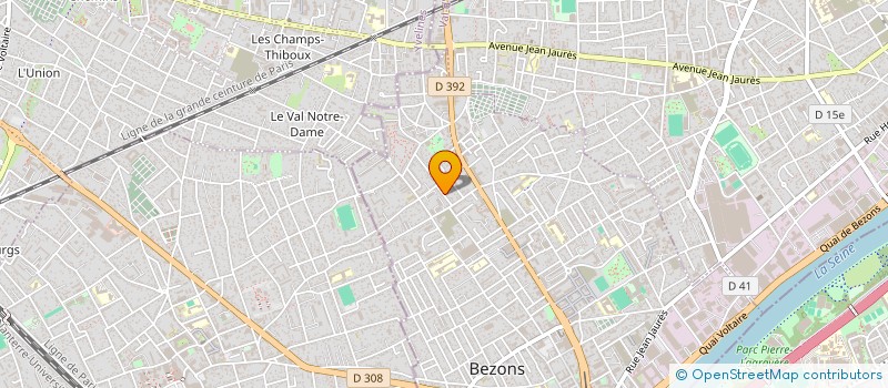 localisation de l'entreprise MADAME JEYANITHY KARUNAKARAN  BEZONS