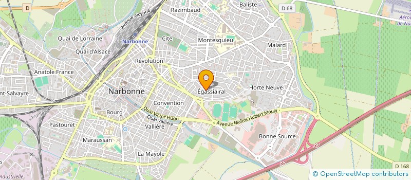 localisation de l'entreprise MADAME JEZABEL LOPEZ  NARBONNE