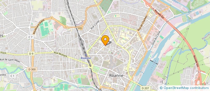 localisation de l'entreprise MADAME JEZABEL MARTINEZ  ROANNE