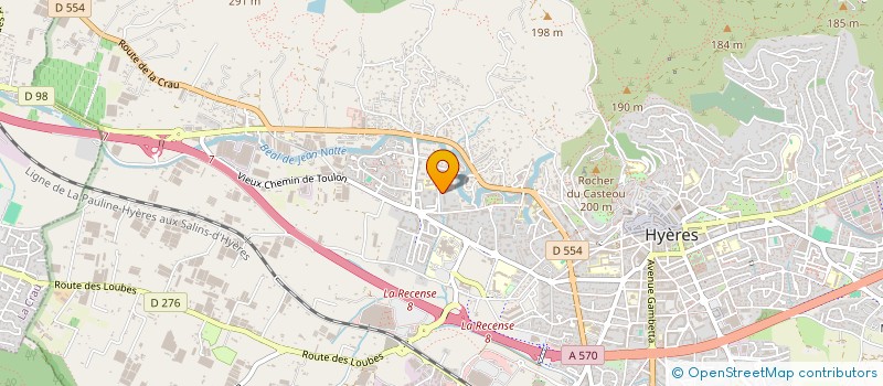 localisation de l'entreprise MADAME JEZABEL RASCLE  HYERES