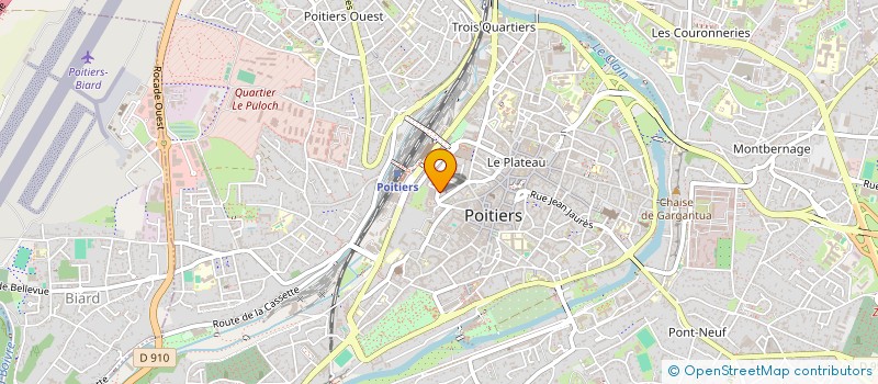localisation de l'entreprise MADAME JEZABEL SYLVESTRE à POITIERS