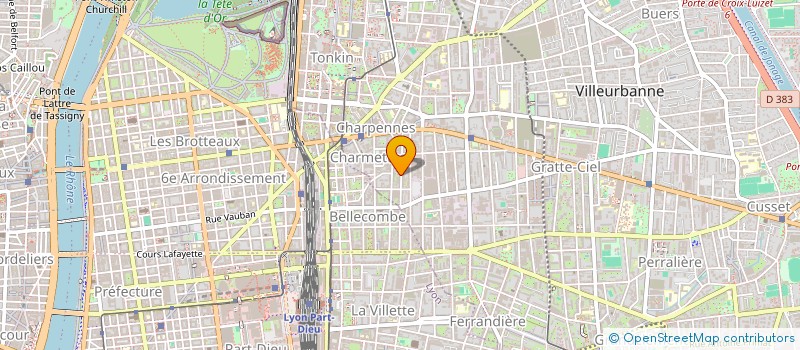 localisation de l'entreprise MADAME JEZABELLE CLERC  VILLEURBANNE