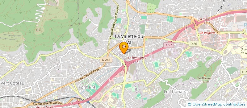 localisation de l'entreprise MADAME JHELISSA FALZON à LA VALETTE-DU-VAR