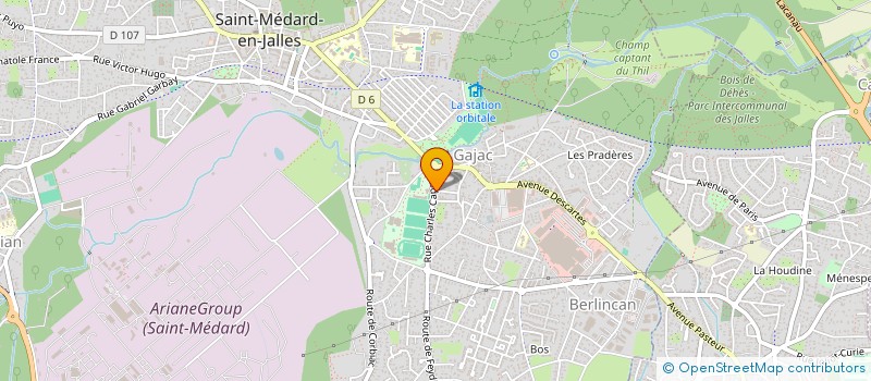 localisation de l'entreprise MADAME JHENY FERREIRA DOS SANTOS  SAINT-MEDARD-EN-JALLES