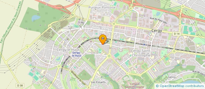 localisation de l'entreprise MADAME JHUMA CHAKMA  CERGY