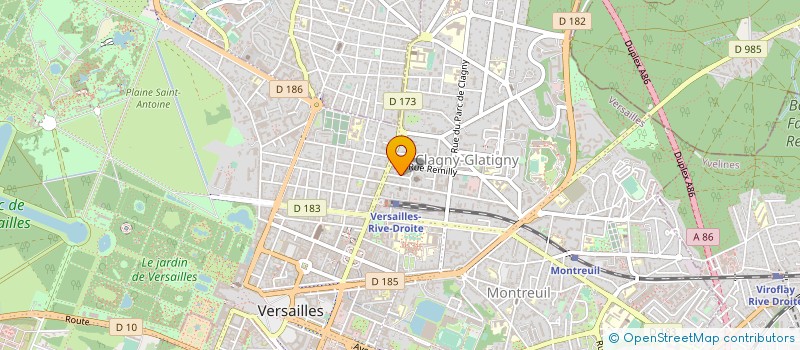 localisation de l'entreprise MADAME JIAN PANG à VERSAILLES