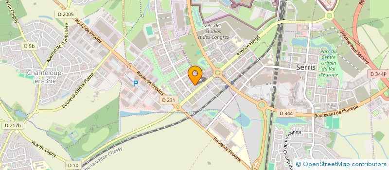 localisation de l'entreprise MADAME JIANMIN YU  MONTEVRAIN