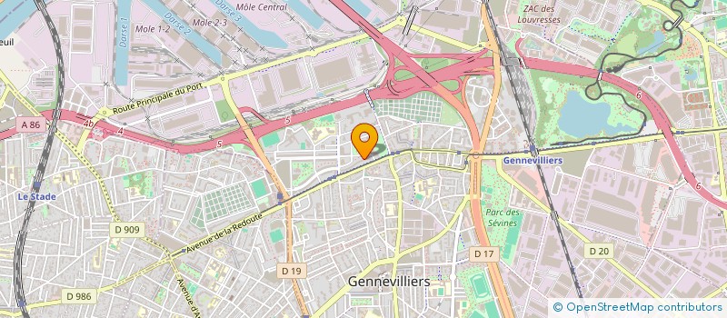 localisation de l'entreprise MADAME JIAQI YOU à GENNEVILLIERS