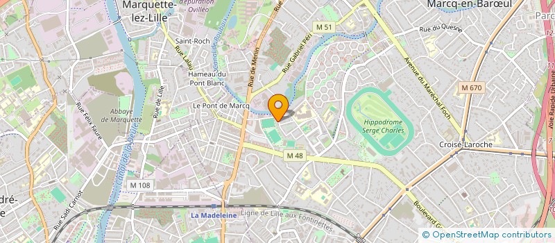 localisation de l'entreprise MADAME JIHAD GHALLAL à MARCQ-EN-BARŒUL