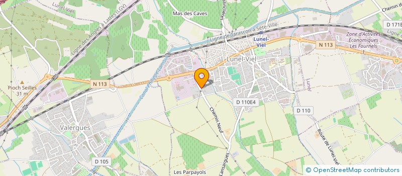 localisation de l'entreprise MADAME JIHAD KHIOUKHIOU  LUNEL-VIEL