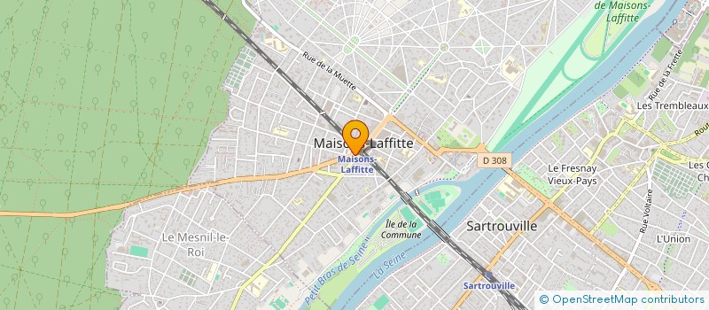 localisation de l'entreprise MADAME JIHANE MRANI ALAOUI  MAISONS-LAFFITTE