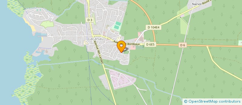 localisation de l'entreprise MADAME JILL MACOUIN  LACANAU