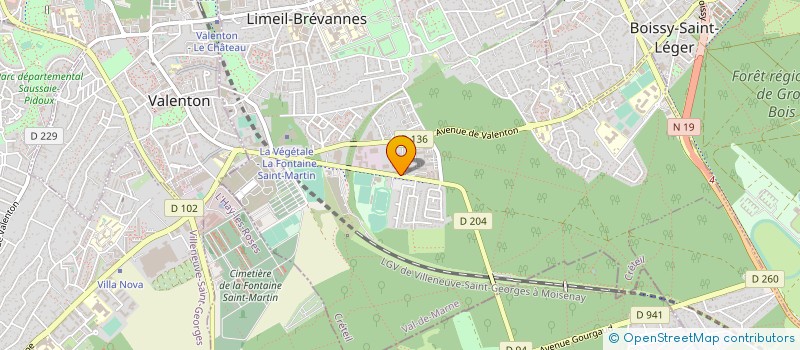 localisation de l'entreprise MADAME JILLIANE CERIN  LIMEIL-BREVANNES