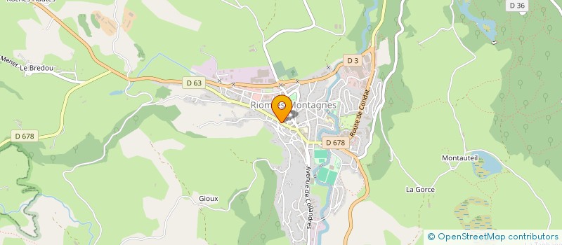 localisation de l'entreprise MADAME JIMENA ROJAS MARTINEZ à RIOM-ES-MONTAGNES