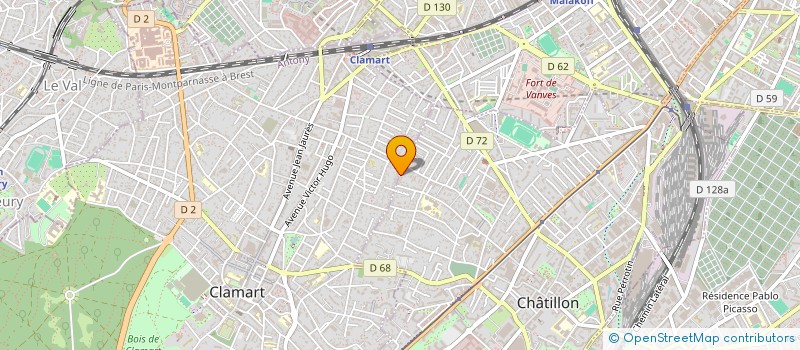 localisation de l'entreprise MADAME JIN HUANG  CHATILLON