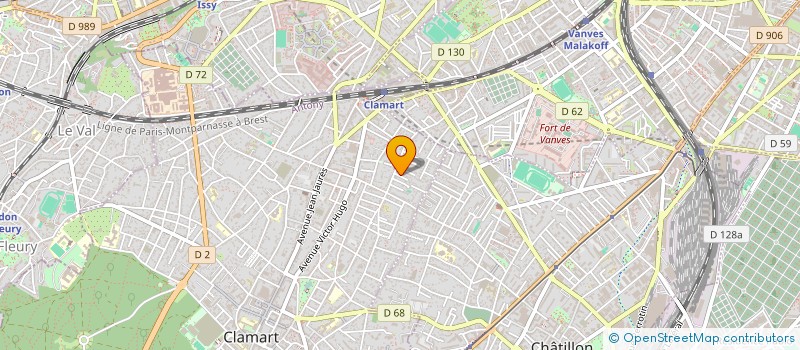 localisation de l'entreprise MADAME JIN HUANG à CLAMART