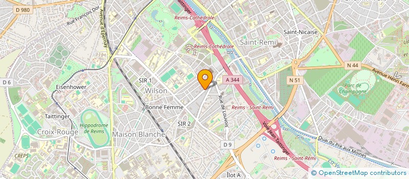 localisation de l'entreprise MADAME JIN VINCENT  REIMS