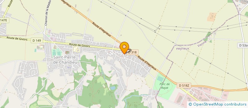 localisation de l'entreprise MADAME JINES EZZINE  SAINT-PIERRE-DE-CHANDIEU