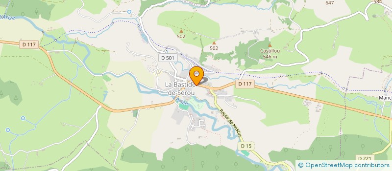localisation de l'entreprise MADAME JING CHEN à LA BASTIDE-DE-SEROU