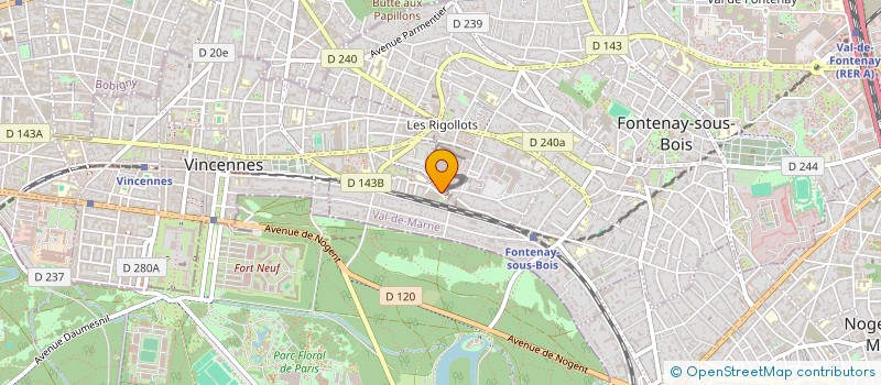 localisation de l'entreprise MADAME JING GU à VINCENNES