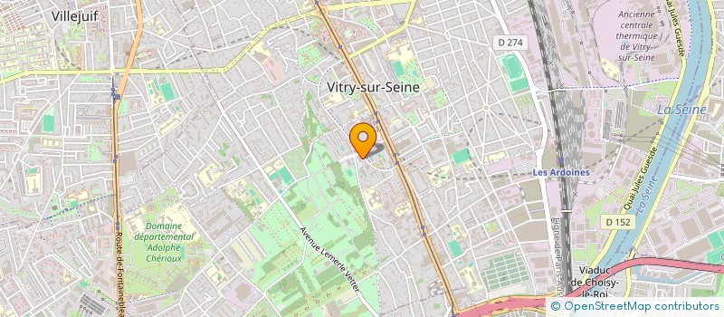 localisation de l'entreprise MADAME JING LIU  VITRY-SUR-SEINE