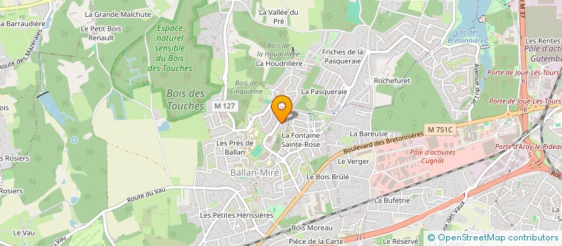 localisation de l'entreprise MADAME JING YU  BALLAN-MIRE