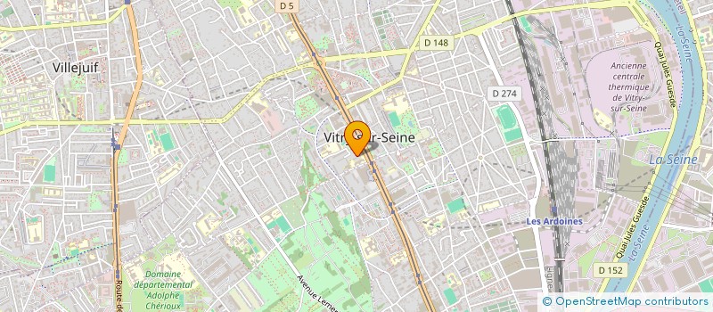 localisation de l'entreprise MADAME JING ZHANG  VITRY-SUR-SEINE