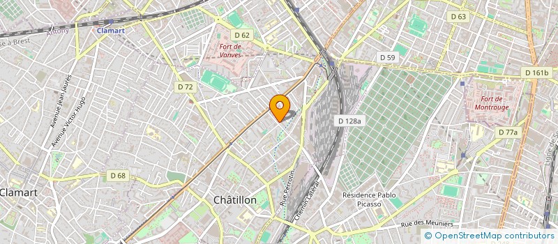 localisation de l'entreprise MADAME JING ZHAO  CHATILLON