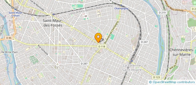 localisation de l'entreprise MADAME JINGMI XUE  SAINT-MAUR-DES-FOSSES