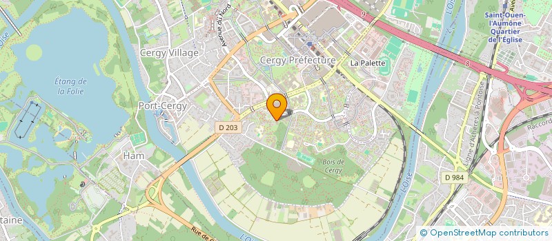 localisation de l'entreprise MADAME JINGTING DENG  CERGY