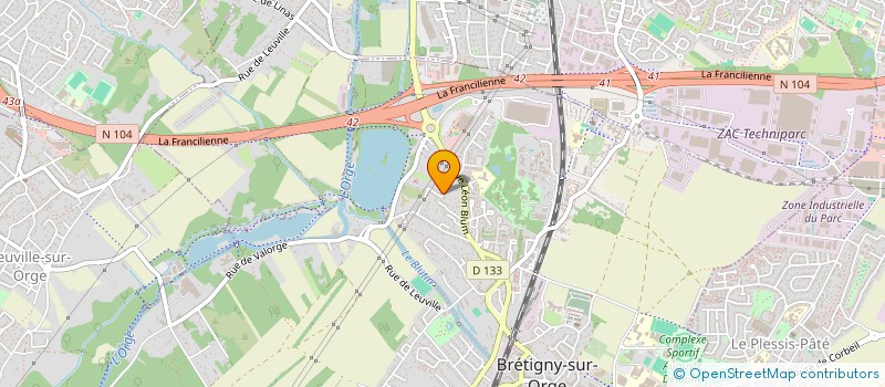localisation de l'entreprise MADAME JINGYUAN LIN à BRETIGNY-SUR-ORGE