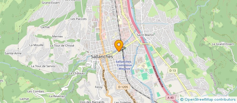 localisation de l'entreprise MADAME JIVANE DEGUERGUE  SALLANCHES