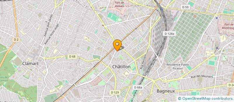 localisation de l'entreprise MADAME JIYOUNG KIM LIM  CHATILLON