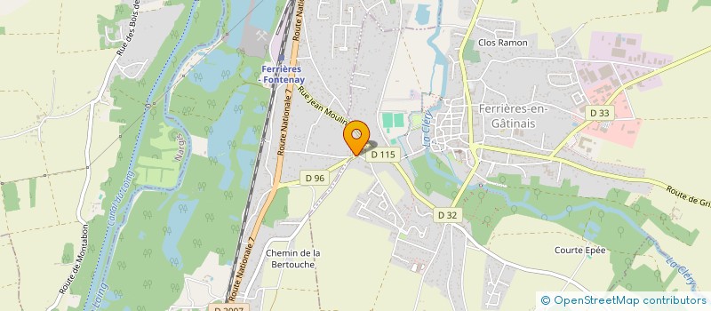 localisation de l'entreprise MADAME JOAB CIREDERF à FONTENAY-SUR-LOING