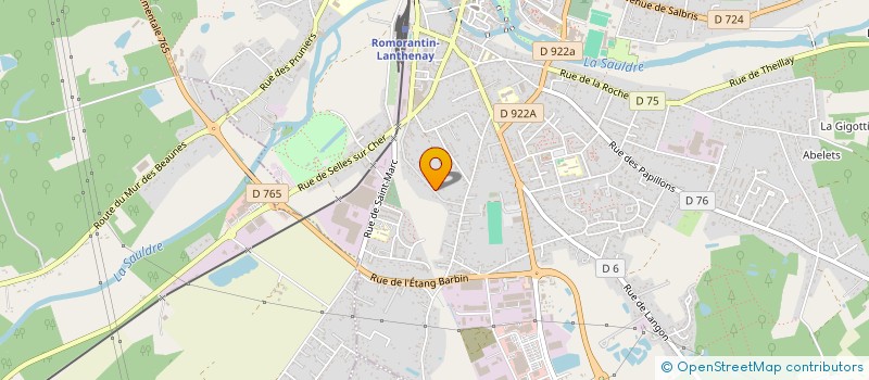 localisation de l'entreprise MADAME JOAN BACKELAND  ROMORANTIN-LANTHENAY