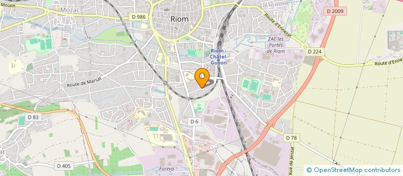 localisation de l'entreprise MADAME JOAN HENIN  RIOM