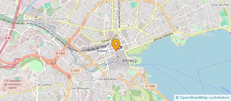 localisation de l'entreprise MADAME JOANA BROSSIER à ANNECY