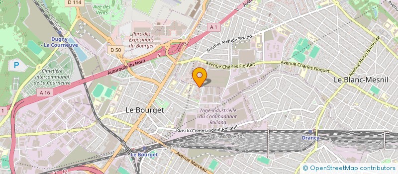 localisation de l'entreprise MADAME JOANA CALADO DE SOUSA  LE BOURGET