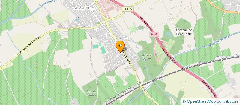 localisation de l'entreprise MADAME JOANA DESTAILLEURS  CAISSARGUES