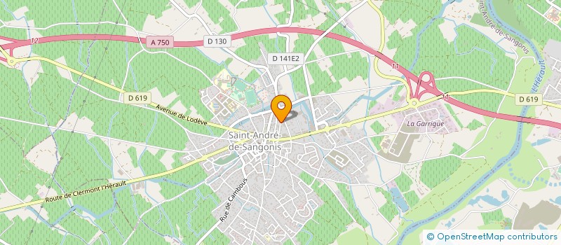 localisation de l'entreprise MADAME JOANA FERREIRA  SAINT-ANDRE-DE-SANGONIS