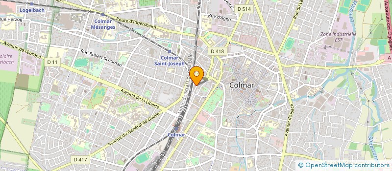 localisation de l'entreprise MADAME JOANA MANSO  COLMAR