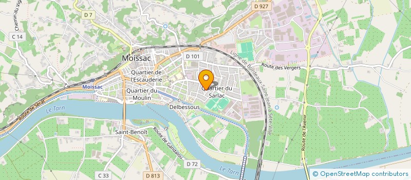 localisation de l'entreprise MADAME JOANA MARQUES BATISTA  MOISSAC