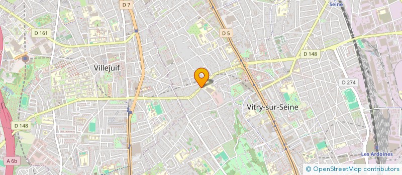 localisation de l'entreprise MADAME JOANA MARQUES CARDOSO  VITRY-SUR-SEINE